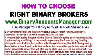How To Choose A Binary Options Brokers? / Regulated Best Binary Options Brokers