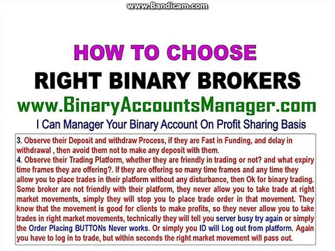 Choosing A Binary Option Broker / Best Binary Options Trading Brokers