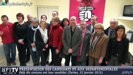 [HAUTES-PYRENEES] Les candidats PS aux Départementales (22 janvier 2015)