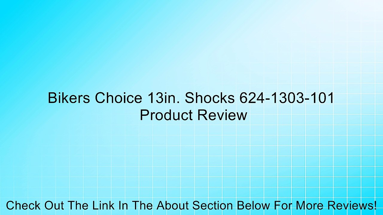 Bikers Choice 13in. Shocks 624-1303-101 Review