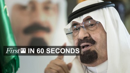 FirstFT - King Abdullah, Davos, art