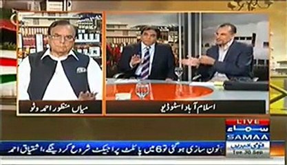 Intensive Fight Between Hanif Abbasi and Azam Swati in a Live Show -