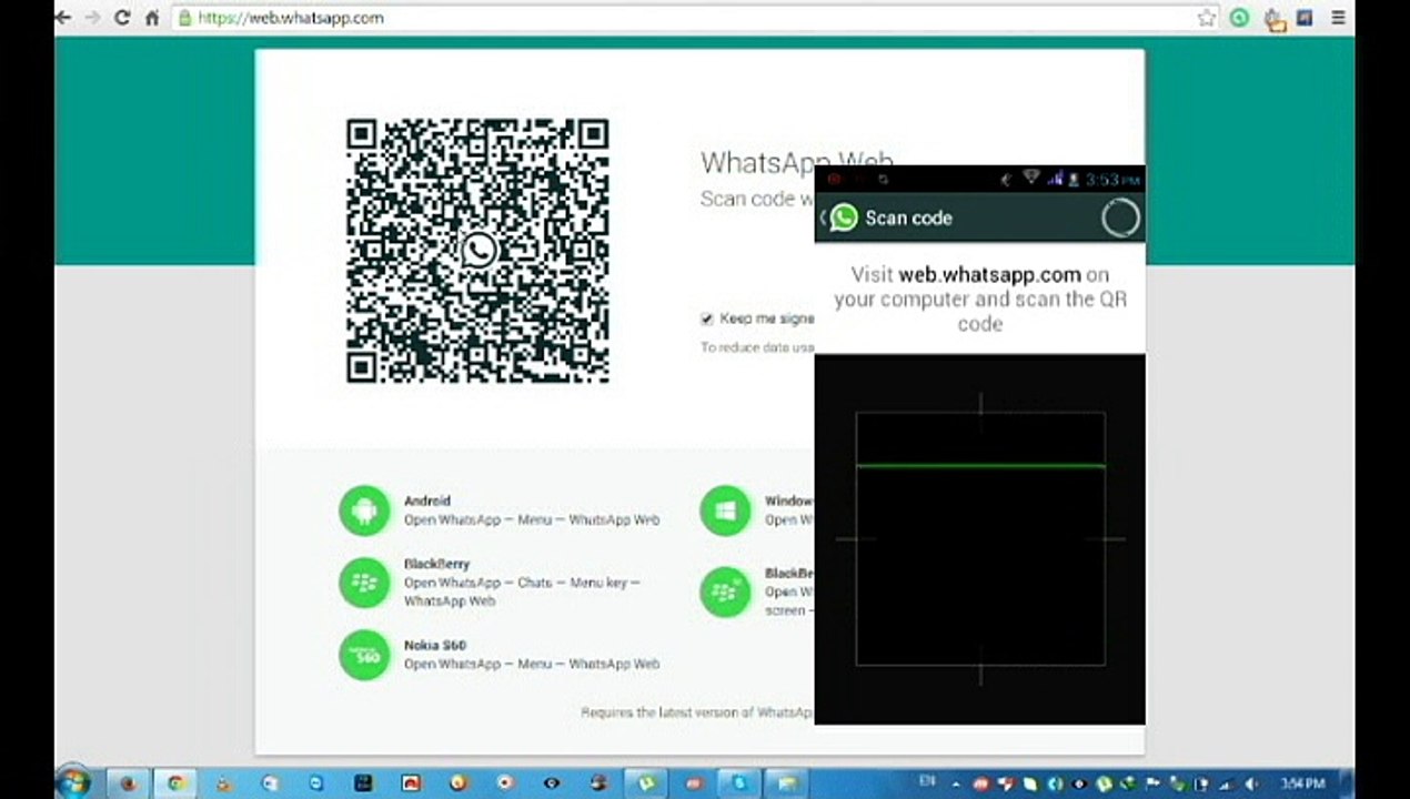 Whatsapp Web How To Connect Whatsapp Web With Smartphone Video