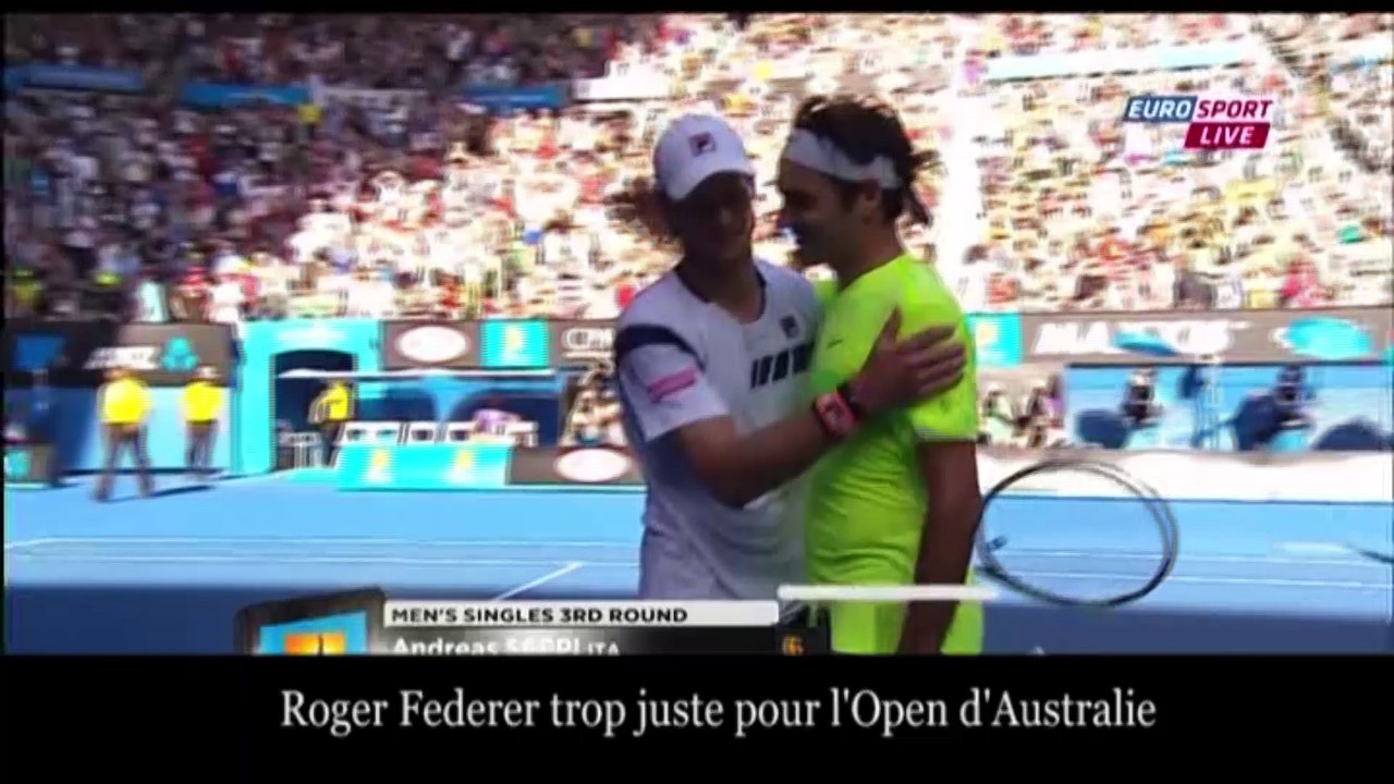 Open Australie : Federer éliminé, l’incroyable balle de match de Seppi
