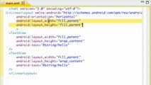 Android Application Development Tutorial - 6 - Introduction to Layouts in XML