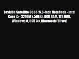 Toshiba Satellite C855 15.6-inch Notebook - Intel Core i5 - 3210M 2.50GHz 8GB RAM 1TB HDD Windows