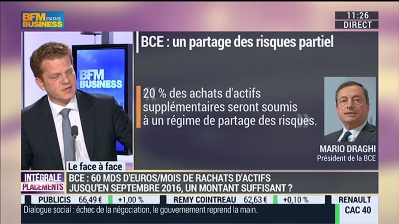 Eric Bertrand VS Thibault Prébay (2/2): Lancement d'un QE par la BCE: "Attention à ne pas trop s'emballer" - 23/01