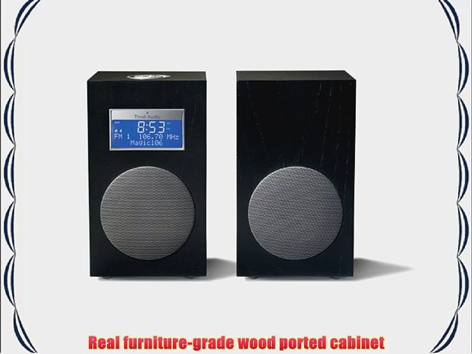 Tivoli Audio Model 10 M10CMB Stereo AM/FM Clock Radio with Separate Stereo Speaker Midnight