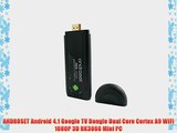 ANDROSET Dual Core Android TV BOX Mini PC RK3066 1.6GHz Cortex A9 1GB RAM 8GB WIFI Bluetooth
