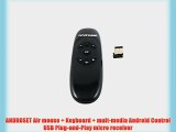 ANDROSET 2.4G Wireless Air Mouse Wireless keyboard for PC Set-top-boxes and Android TV Boxes