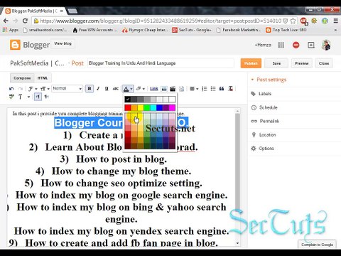 Blogger Complete Course With SEO 3 By SecTuts