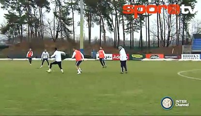 Inter'ın yıldızları idmanda gol şov yaptı!...