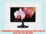 LG 23MP65HQ 23-inch Widescreen LED Monitor (1920 x 1080 250 cd/m2 5M:1 5ms VGA/HDMI)