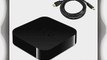 Apple TV Streaming Media Player (Latest Model) Bundle with High-Speed HDMI Cable (6 Feet /