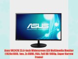 Asus VN247H 23.6-inch Widescreen LED Multimedia Monitor (1920x1080 1ms 2x HDMI VGA Full HD