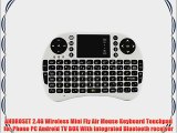 ANDROSET 2.4GHz Mini Wireless Fly Air Mouse 92-key Keyboard (2.4G Wireless Mouse Keyboard White