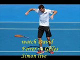 aus open David Ferrer vs Gilles Simon live tennis 24 jan