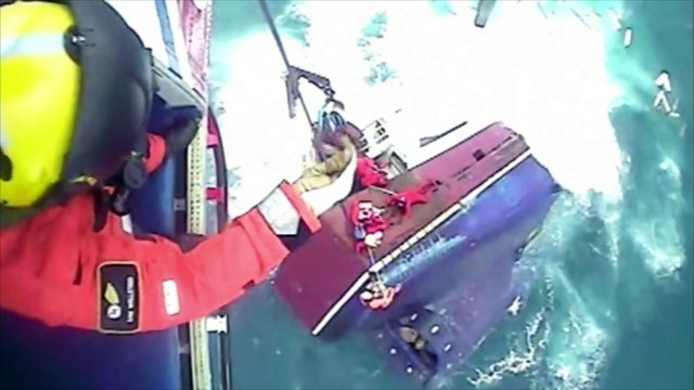 Des pêcheurs sauvés juste avant que leur bateau coule