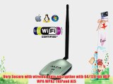2000mW 2W 802.11b/g/n USB Wireless WiFi Network Adapter With 9dBi Rubber Antenna with magnetic