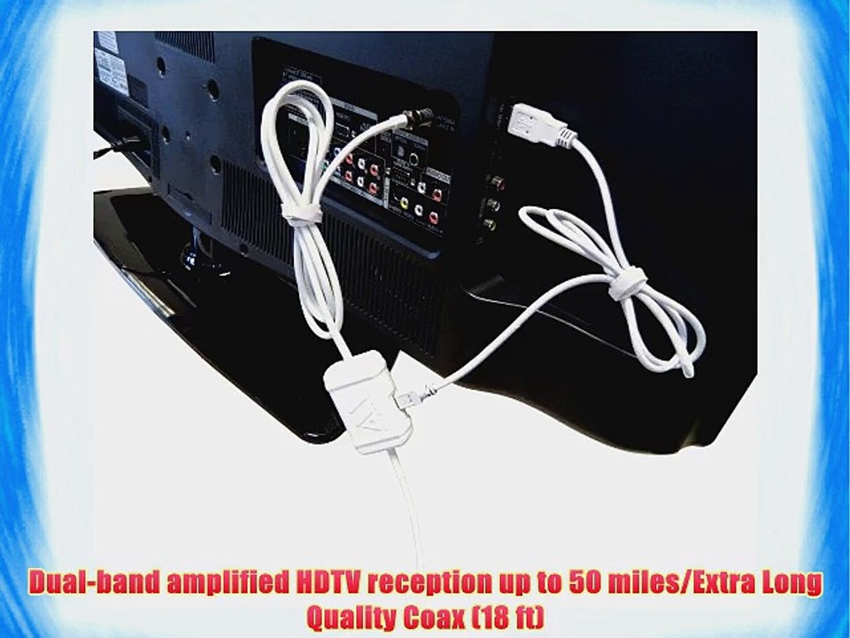 Winegard FL5500A FlatWave Amplified Razor Thin HDTV Indoor Antenna