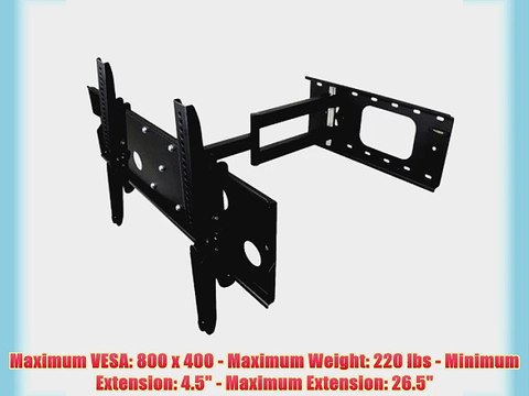 Mount-it! MI-319L Single Arm Extra Extension Swiveling Tilting Articulating Full Motion Cantilever