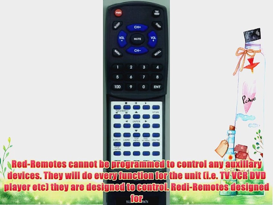 PANASONIC Replacement Remote Control for YEFX9995179 CYVHD9500U