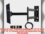 VideoSecu Articulating Arm TV Wall Mount Bracket for Vizio E320VP VL320M VA320M VA320E VO320E