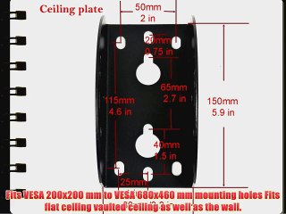 下载视频: VideoSecu Adjustable Tilting Ceiling mount for most 32-60 LCD LED Plasma TV Flat Panel Display