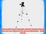 Pyle PRJTPS25 Universal Lightweight Portable Aluminum Travel Tripod Stand / Holder for Cameras