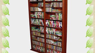 VHZ Entertainment Large Double Multimedia Storage Rack Finish: Dark Walnut