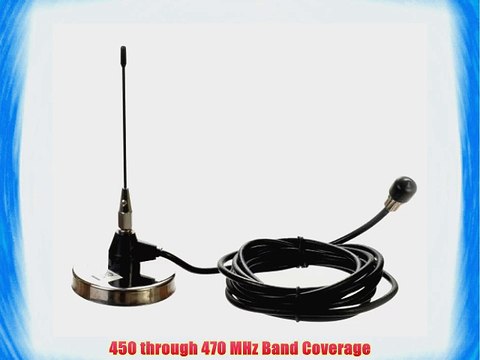 AIR802 400-480 MHz Mobile Magnetic Mount Antenna with 3.2 dB gain (TNC Plug-Male Connector)