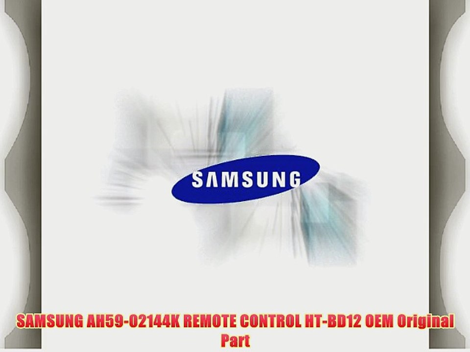 SAMSUNG AH59-02144K REMOTE CONTROL HT-BD12 OEM Original Part