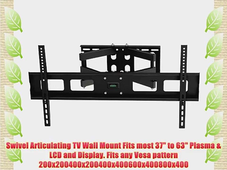 EZ Mounts - Extendable Full Motion Tilt/Swivel TV Wall Mount Bracket For/Fit 37-63 LCD LED