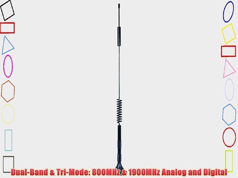 Wilson Electronics Dual Band - 800-1900 MHz Magnet Mount Antenna with TNC Male Connector and