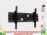 Black Tilt/Tilting Wall Mount Bracket for LG 50PC5D Plasma HDTV TV/Television