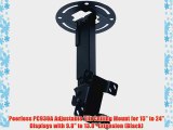 Peerless PC930A Adjustable Tilt Ceiling Mount for 15 to 24 Displays with 9.8 to 13.8 Extension