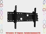 Black Tilting Wall Mount Bracket for Panasonic TH-50PX60U Plasma 50 inch HDTV TV