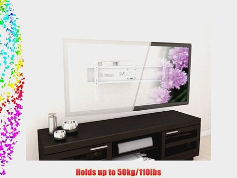 Sonax M-011-MPM Full Motion Flat Panel Wall Mount Stand for 37-Inch to 70-Inch TV White