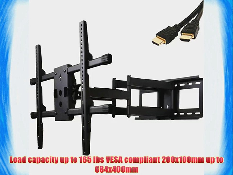 VideoSecu Dual Arm Cantilever TV Wall Mount Extends 25 Steel Arms for Sony Bravia models: KDL-37XBR7