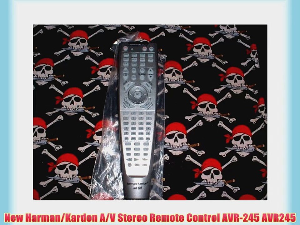 New Harman/Kardon A/V Stereo Remote Control AVR-245 AVR245 - video  Dailymotion