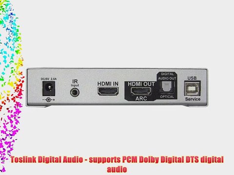 Octava-1x1 HDMI Audio Converter (HDMI to optical toslink) ARC with EDID Emulator