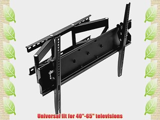 Mount Factory - Articulating Swiveling TV Wall Mount for 40 - 65 Televisions