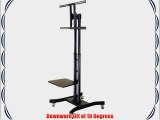 MonMount LCD-8620A Mobile TV Cart for LCD Plasma and LED TV's (Black)