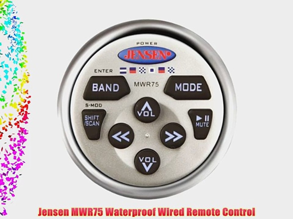 Jensen MWR75 Waterproof Wired Remote Control