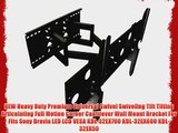 NEW Heavy Duty Premium Universal Swivel Swiveling Tilt Tilting Articulating Full Motion Corner