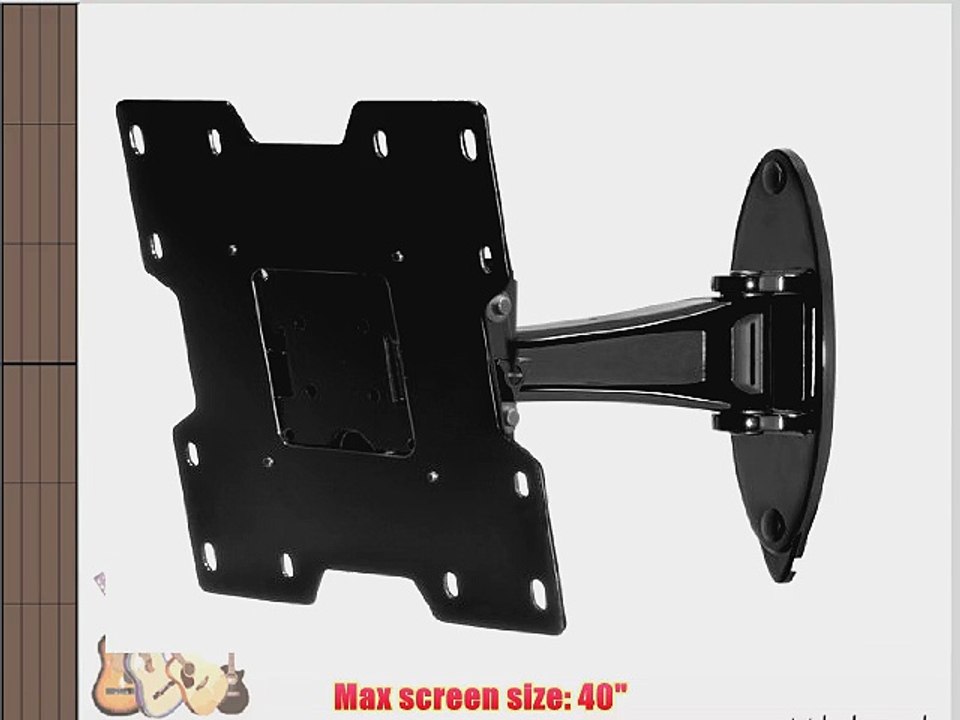 Peerless SP740P SmartMount Pivot Wall Arm Black