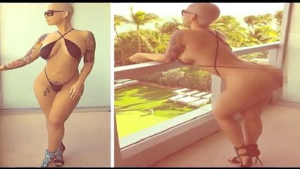 Amber Rose Bootilicious Display In String Bikini