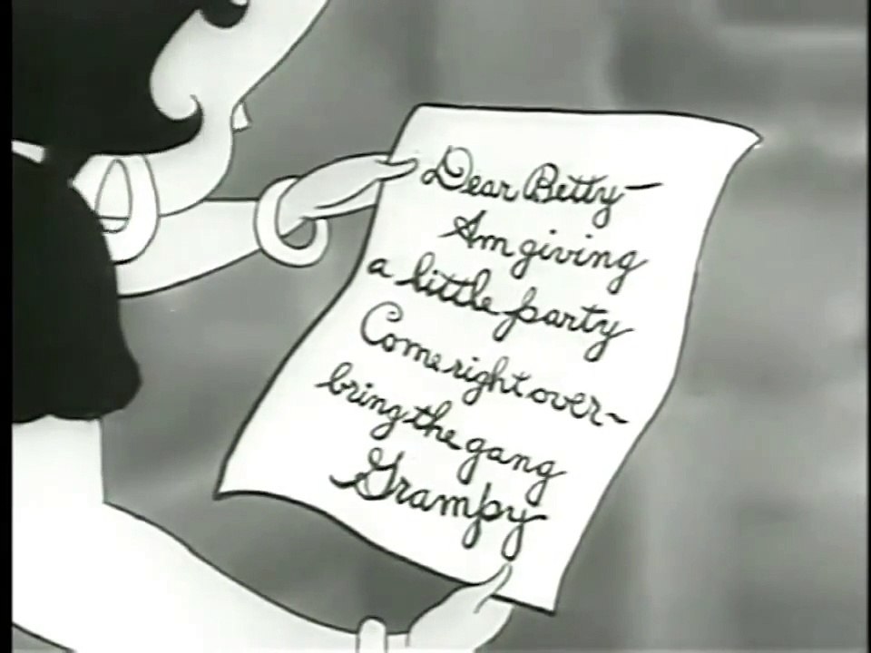 Betty Boop and Grampy 1935 - Original Professor Grampy appearance