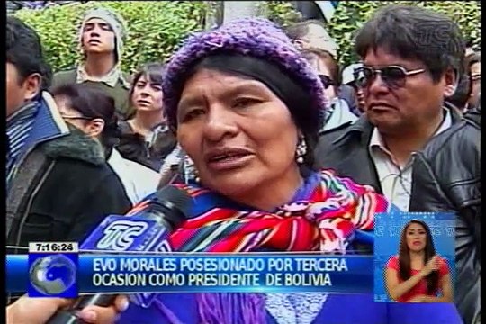 Evo Morales inició su tercer mandato
