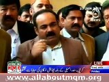 MQM's lawmakers media talk outside Sindh Assembly
